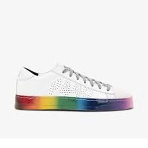 P448 Jack Pride Sneaker White Rainbow, size 39